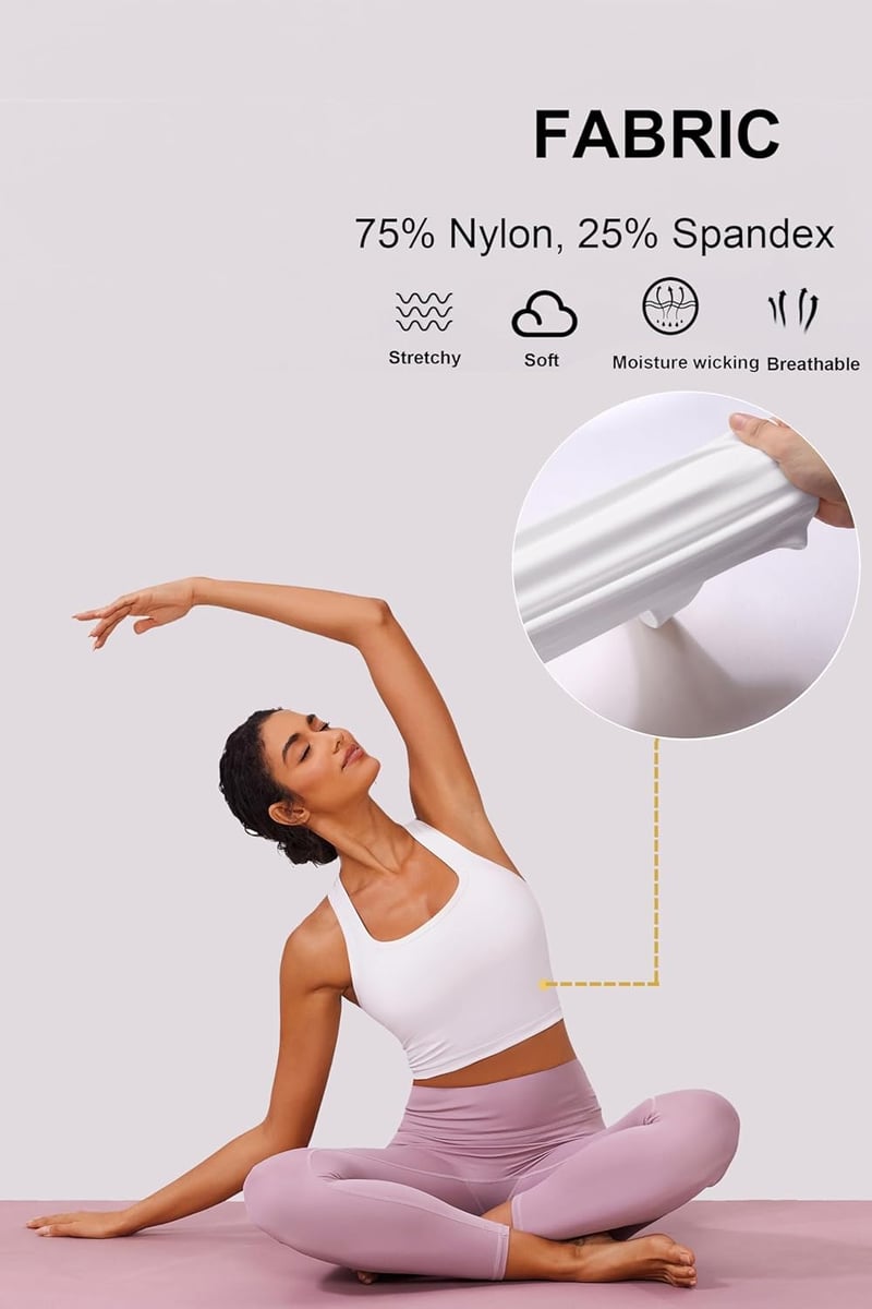 PINSPARK Párnázott Sportmelltartó Levehető Csészékkel Racerback Jóga Fitness, S-es méret