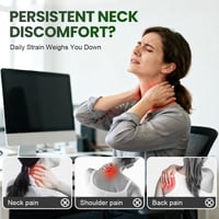 Aparat de masaj cervical încălzit 11 în 1 Pipihome, EMS, portabil, 6 moduri, 9 intensități, model B, pentru bărbați și femei 5