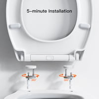 Pipishell WC-ülőke puha záródással és gyors feloldással 5