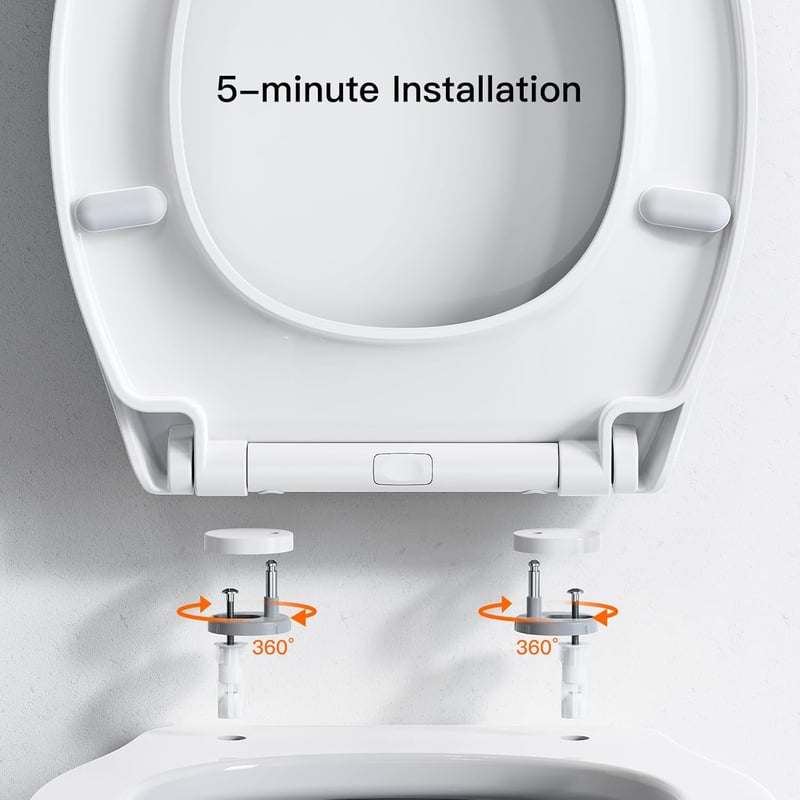 Pipishell WC-ülőke puha záródással és gyors feloldással
