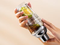 PIQIUQIU 400ml Rozsdamentes Acél Koktél Shaker Szűrővel és Keverővel 8