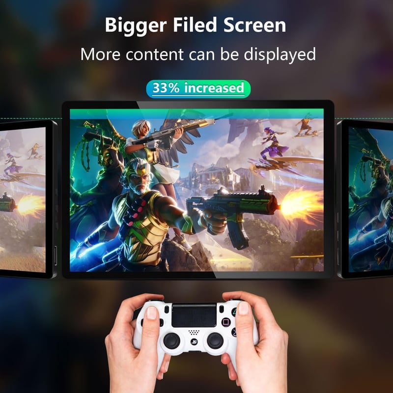 Pisichen 10.1" QHD 2.5K IPS Hordozható Érintőképernyős Monitor HDMI USB-C