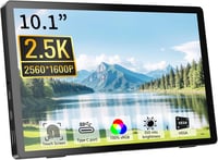 Pisichen 10.1" QHD 2.5K IPS Hordozható Érintőképernyős Monitor HDMI USB-C 1