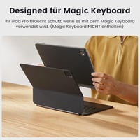 pitaka iPad Pro 11 2024 M4 Tok Mágneses Védőtok Magic Keyboard Kompatibilis Ultra Vékony Aramid Szál Tablet Tok Fekete/Szürke 2