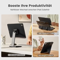 pitaka iPad Pro 11 2024 M4 Tok Mágneses Védőtok Magic Keyboard Kompatibilis Ultra Vékony Aramid Szál Tablet Tok Fekete/Szürke 9