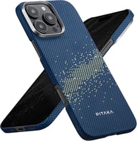 pitaka iPhone 16 Pro Max Tok, Ultra Vékony Aramid Szál Mobiltelefon Védőtok MagSafe Kompatibilis, Tejútgalaxis Mintás Szövött Felület 1