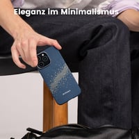 pitaka iPhone 16 Pro Max Tok, Ultra Vékony Aramid Szál Mobiltelefon Védőtok MagSafe Kompatibilis, Tejútgalaxis Mintás Szövött Felület 5