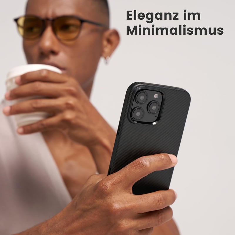 pitaka iPhone 16 Pro Tok, Mágneses Védőtok Aramid Szálból, MagSafe Kompatibilis, Vékony Katonai Védelem TPU Réteggel