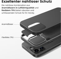 pitaka iPhone 16 Pro Tok, Mágneses Védőtok Aramid Szálból, MagSafe Kompatibilis, Vékony Katonai Védelem TPU Réteggel 3