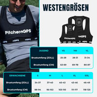 PitcheroGPS Futball Tracker Mellény - 18 Teljesítménymérő, 60 Napos Előfizetés, Ifjúsági L - Jugend L 8