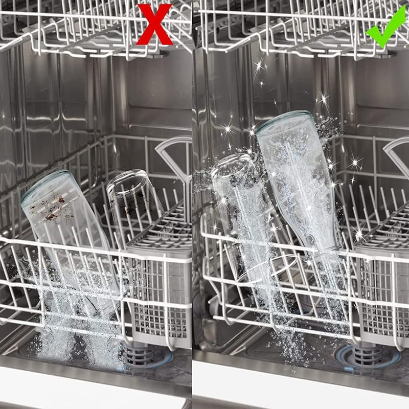PKQTOP Rozsdamentes acél palacktartó betét mosogatógéphez, üveg és flakonrögzítő standard rácshoz, 8 db