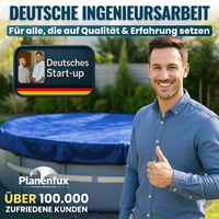 Planenfux 500 cm kerek medence takaró 460-500 cm átmérőhöz UV-álló 8