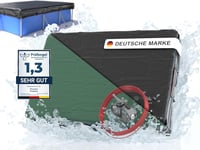 Planenfux 400x200 cm medence takaró 200g/m² PE sötét fólia nyári téli használat 1