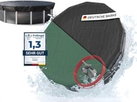 Planenfux 550 cm kerek medence takaró 200g/m² PE anyag napenergia funkció 1