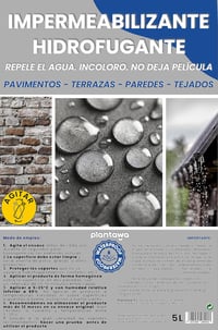 Plantawa Átlátszó Impregnálás 5L - Víztaszító Homlokzat, Beton, Terasz Védelem 6
