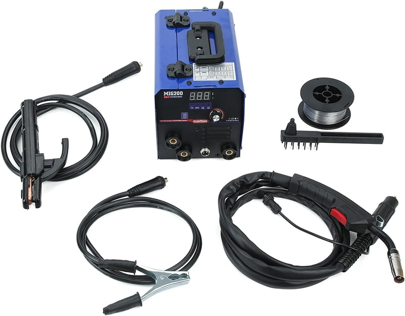 PLASMARGON 200A Gázmentés Hegesztőgép 3in1 MIG MMA TIG Fluxmagos Huzal 0,8mm 230V