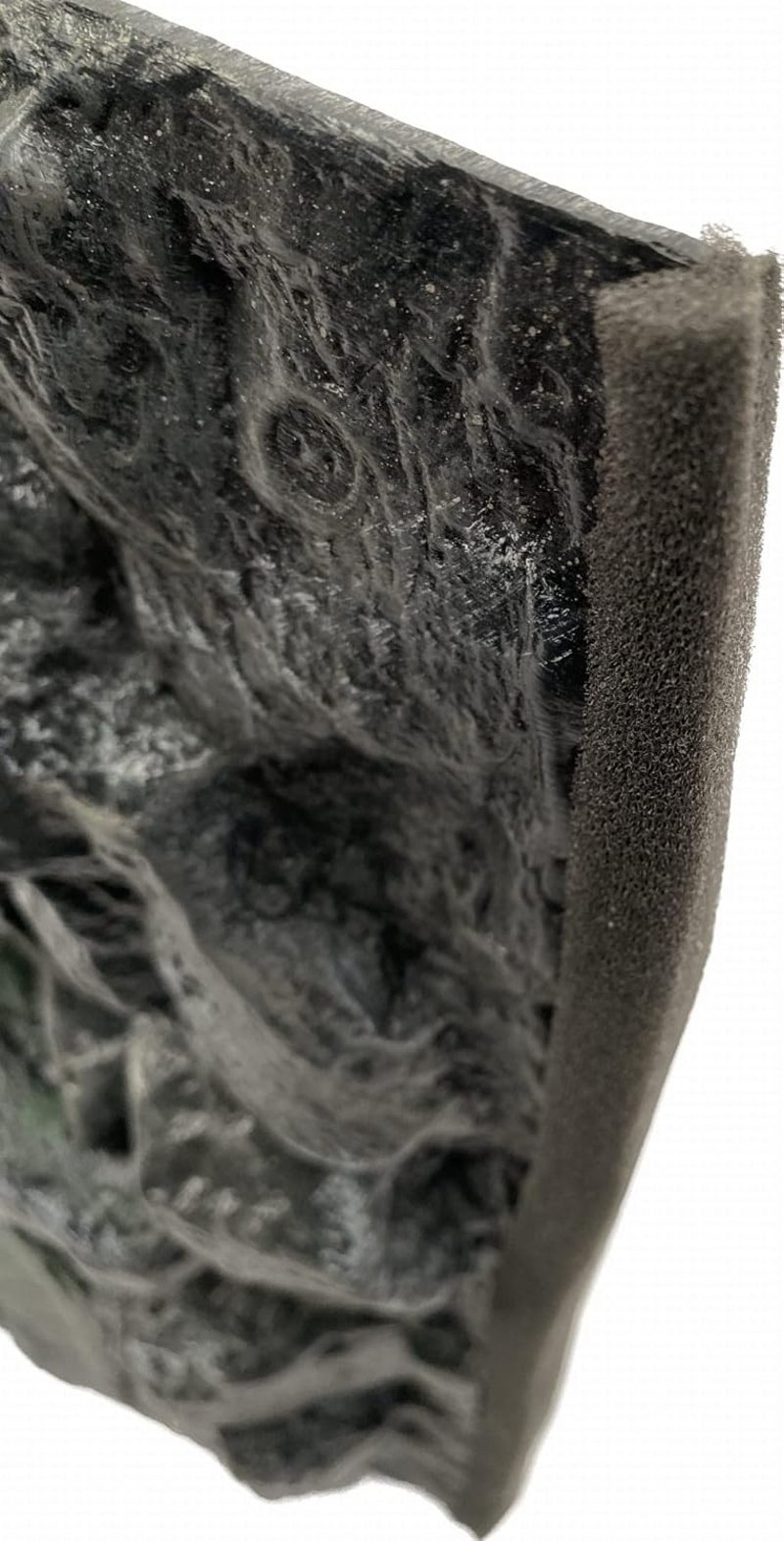PLASTIKO 3D Akvárium Háttér 80x50 cm Kőmintás Barna Ragasztás Nélkül