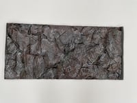 PLASTIKO 3D Akvárium Háttér 80x50 cm Kőmintás Barna Ragasztás Nélkül 7