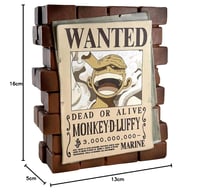 Plastoy One Piece Monkey D. Luffy Wanted plakátos persely - PVC - 16 cm 6