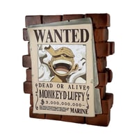 Plastoy One Piece Monkey D. Luffy Wanted plakátos persely - PVC - 16 cm 5