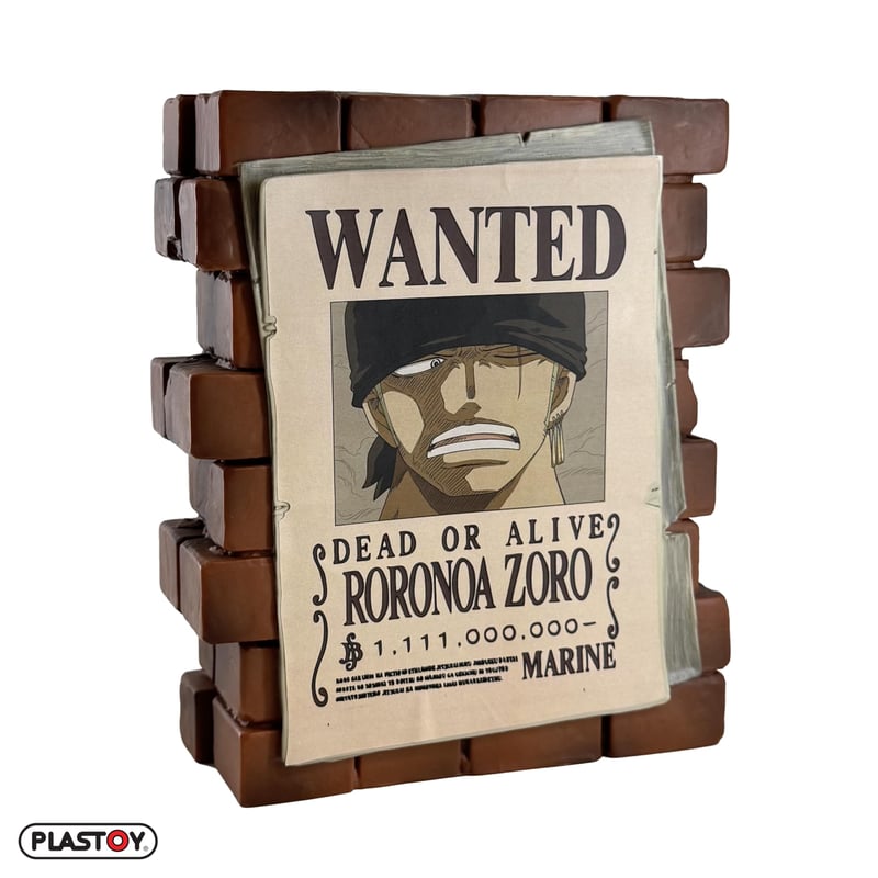 Pokladnička Plastoy One Piece Roronoa Zoro Wanted – PVC figúrka, 16 cm