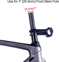PLATT Ahead alumínium kormánycsap-távtartó 25,4 mm, 5/10 mm - fekete - 6 db 3