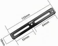 PLATT B-RAD kerékpáros kulacstartó adapter - fekete - 2 foglalattal 3