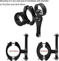PLATTBK FDE-074BL alumínium kulacstartó adapter kerékpárhoz - fekete 3