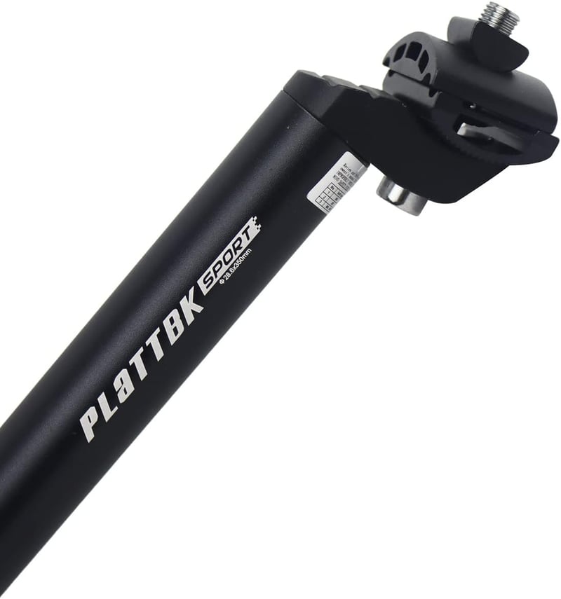 PLATTBK Nyeregcső 25.4/27.2/28.6/30.9/31.6 mm Alumínium Kerékpár Nyeregoszlop MTB BMX Országúti Bicikli 350mm Fekete