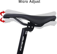 PLATTBK Nyeregcső 25.4/27.2/28.6/30.9/31.6 mm Alumínium Kerékpár Nyeregoszlop MTB BMX Országúti Bicikli 350mm Fekete 3