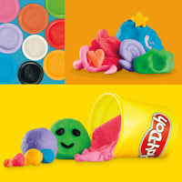 Sada modelovacej hmoty Play-Doh Fantastické farby – 9 téglikov (7 štandardných + 2 malé), kreatívna hračka od 3 rokov, rozvoj jemnej motoriky 3
