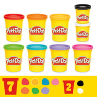 Sada modelovacej hmoty Play-Doh Fantastické farby – 9 téglikov (7 štandardných + 2 malé), kreatívna hračka od 3 rokov, rozvoj jemnej motoriky 8