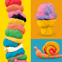 Sada modelovacej hmoty Play-Doh Fantastické farby – 9 téglikov (7 štandardných + 2 malé), kreatívna hračka od 3 rokov, rozvoj jemnej motoriky 2