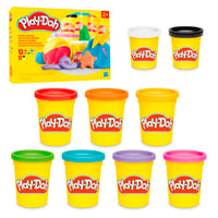 Sada modelovacej hmoty Play-Doh Fantastické farby – 9 téglikov (7 štandardných + 2 malé), kreatívna hračka od 3 rokov, rozvoj jemnej motoriky 1