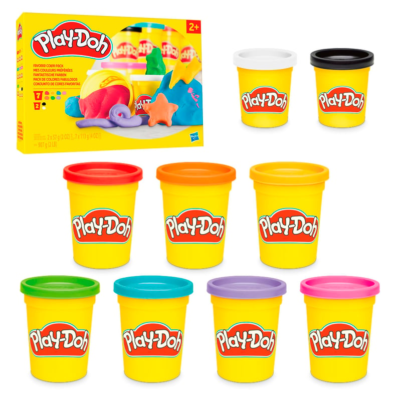 Sada modelovacej hmoty Play-Doh Fantastické farby – 9 téglikov (7 štandardných + 2 malé), kreatívna hračka od 3 rokov, rozvoj jemnej motoriky
