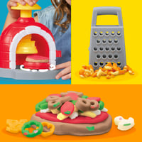 Súprava na výrobu pizze Play-Doh Kitchen Creations – 6 téglikov modelovacej hmoty (4x57g + 2x28g), pec na pizzu a príslušenstvo, od 3 rokov 4