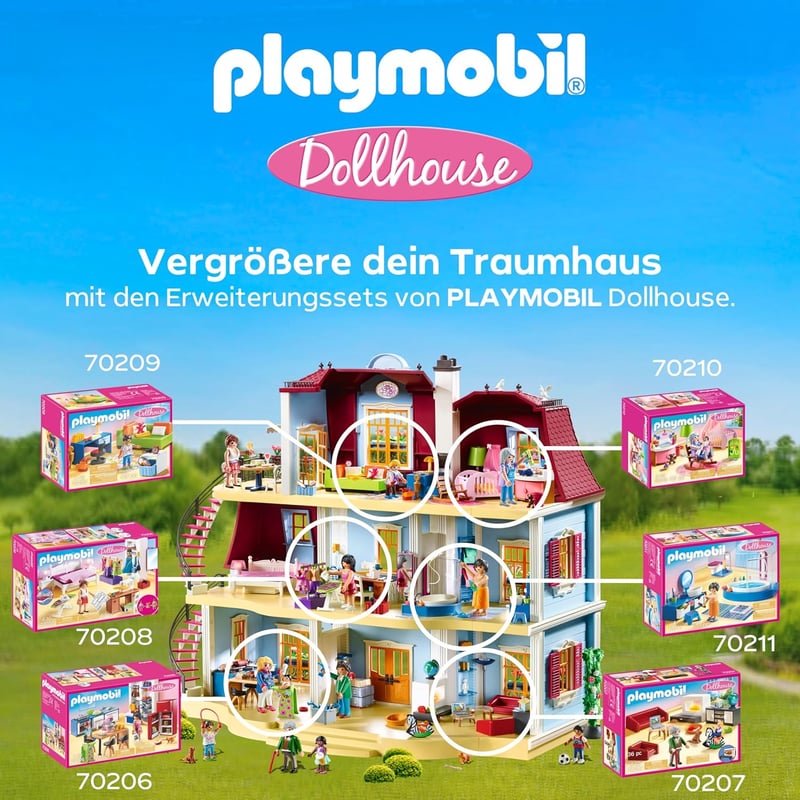 PLAYMOBIL 70211 Babaház Gyerekszoba Játékszett 4 Éves Kortól - Bathroom