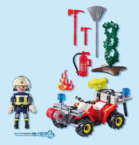 PLAYMOBIL 71825 Hasičská štvorkolka na hasenie požiaru živého plotu – City Action Hasičské auto hračka od 4 rokov 3