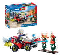 PLAYMOBIL 71825 Hasičská štvorkolka na hasenie požiaru živého plotu – City Action Hasičské auto hračka od 4 rokov 1