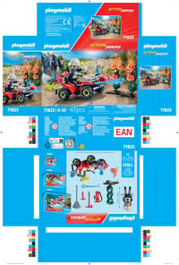 PLAYMOBIL 71825 Hasičská štvorkolka na hasenie požiaru živého plotu – City Action Hasičské auto hračka od 4 rokov 5
