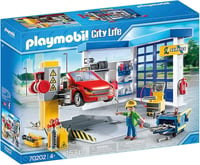 Playmobil Autószerelő Műhely 70202 - Játékszett 4 éves kortól, 153 db-os készlet szerelővel, autóval és emelőplatformmal 2