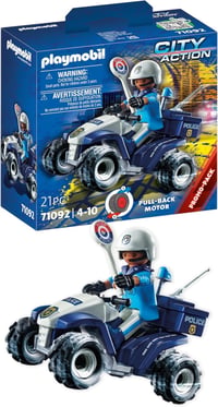 PLAYMOBIL City Action 71092 Quad de Poliție cu motor cu fricțiune, de la 4 ani 1