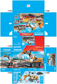 PLAYMOBIL City Action 71749 Veľké rýpadlo Stavenisko hracia súprava pre deti od 4 rokov 6