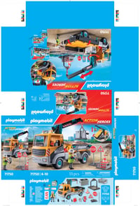 PLAYMOBIL City Action 71750 Stavebné nákladné auto s žeriavom, hracia súprava pre deti od 4 rokov 6