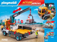 PLAYMOBIL City Action 71750 Stavebné nákladné auto s žeriavom, hracia súprava pre deti od 4 rokov 5