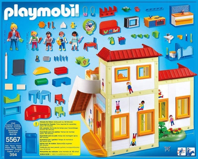 PLAYMOBIL City Life Óvoda Fény- és Hangeffektussal 4+ Éveseknek