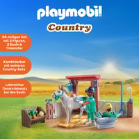 PLAYMOBIL Country 71471 Veterinárna starostlivosť o somáriky – Herná súprava pre deti od 4 rokov 3
