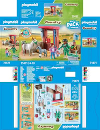 PLAYMOBIL Country 71471 Veterinárna starostlivosť o somáriky – Herná súprava pre deti od 4 rokov 7