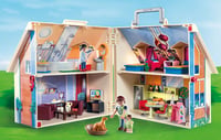 PLAYMOBIL Dollhouse 70985 Prenosný domček pre bábiky s rúčkou, skladací, od 4 rokov 2
