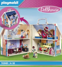 PLAYMOBIL Dollhouse 70985 Prenosný domček pre bábiky s rúčkou, skladací, od 4 rokov 5